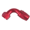 -16AN 90° Degree Swivel Seal Oil/Fuel/Gas Hose Line End Fitting Adapter Red