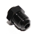 -6AN Male to Weld-On Flare Hose End Fitting Adapter 0 Degree Black