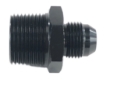 Picture of -8AN Male to 3/4NPT Male Thread Aluminum Anodized Hose End Fitting Black Adapter