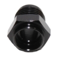 -8AN Male to Weld-On Thread Flare Aluminum Hose End Fitting Adapter Black