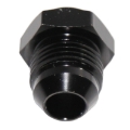 -8AN Male to Weld-On Thread Flare Aluminum Hose End Fitting Adapter Black