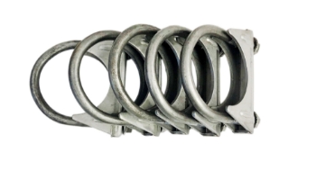 Picture of 1 3/4" O.D.Universal Muffler Tips Exhaust Hanger U Bolt Mild Steel Clamp 5pcs
