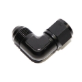 1Pcs 90 Degree Swivel Fuel Oil Gas Line 8AN Female to Male AN8 Fitting Black