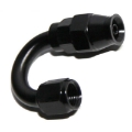 1Pcs AN4 4AN AN-4 180 Degree Swivel Hose End Fitting Adapter Black