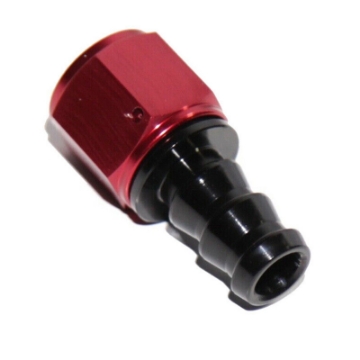 1x 8AN AN-8 Straight Swivel Fuel Oil Gas Line Push-on Lock Hose End Fitting Red