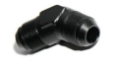 Picture of 1x AN8 8AN to AN-8 Male 45 Degree Swivel Fuel Oil Gas Line Fitting Adapter Black