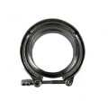 Picture of 1x Universal Mild Steel 3" Inch 76mm Turbo V-Band Clamp+2Pcs 3" Flange Kit