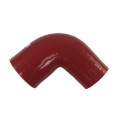2" I.D. to 2.5" I.D. Red 90 Degree Silicone hose Coupler 4 layer polyester