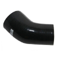 2" to 2.5" 51mm-63mm ID Silicone 45 Degree Elbow Reducer Turbo Pipe Hose Black