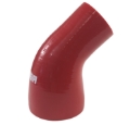 Picture of 2" to 3" 45 Degree Red Silicone Hose Pipe Intercooler Coupler +2Pcs Hose Clamp