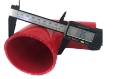 2" To 3" Red 90 Degree Silicone hose Coupler 4 layer polyester