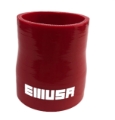 Picture of 2.5" to 2.25" I.D. Universal 4-Ply Straight Silicone Hose Coupler Red with Clamp