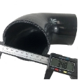 3.5" to 3 inch Silicone Hose Reducer 90 degree Elbow Intercooler coupler Black