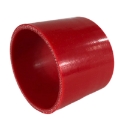3.5" to 3.5" I.D. Universal 4-Ply Straight Silicone Hose Coupler Red