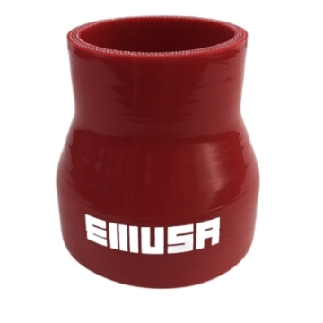 3Ply 2.75" To 2'' inch Straight Reducer 76mm Silicone Hose Coupler Red