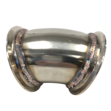 45 Degree Elbow 3" Conversion Adapter V-band size (2.85" I.D. 3.73" O.D.)