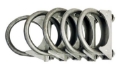Picture of 5 Pack 2" Exhaust Muffler Clamp U-Bolt Saddle Style Mild Steel For 2" Pipe