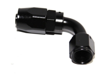 Picture of 90° Swivel-Seal Fuel Oil Gas Line Hose End Fitting Adapter Black+ Black AN-6 AN6