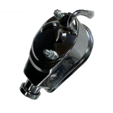 Black Power Steering Pump Billet Aluminum Cap For Chevrolet GM Saginaw P Series