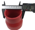 Picture of Brand NEW 2.5" to 3" Red Straight Silicone hose Coupler 4 layer polyester