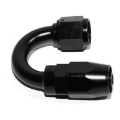 EMUSA AN-6 AN6 180° Deg Swivel Fuel Oil Gas Line Hose End Fitting Adapter BLACK