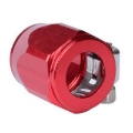 Fuel Hose Line End Cover Clamp Adapter Fitting Connectors AN6 Red New Brand