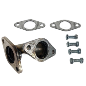 Mild Steel Angle Adapter & Gasket for 35mm/38mm 2 Bolt Wastegate Universal