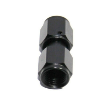 New 1x Black AN4 Female to 4AN AN-4 Female Straight Flare Swivel Fitting Adapter