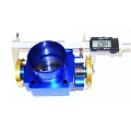 New Fits Universal 70MM Billet Throttle BLUE Body Gold Throttle Connection Mazda