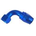 (one) 16AN AN16 90 Degree Swivel Oil/Fuel/Gas Line Hose End Fitting Adapter Blue