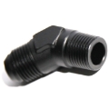 (one) 45 Degree AN10 10AN Male to 1/2NPT Male Fuel Oil Gas Line Fitting Adapter