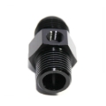 (one) AN10 Male to 1/2NPT Male Straight Flare Fitting w/ 1/8NPT Gauge Port
