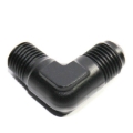 (one) AN6 6AN Male to 1/4NPT Male 90 Degree Fuel Oil Gas Line Fitting Adapter