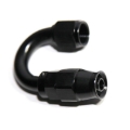(one) Black AN6 6AN AN-6 180 Degree Swivel Reusable Hose End Fitting Adapter