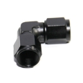 (one) Black AN6 Female to 6AN AN-6 Female 90 Degree Flare Swivel Fitting Adapter