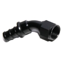 (one)45 Degree AN12 12AN AN-12 Push On/ Push Lock Hose End Fitting Adapter Black