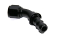 Picture of (one)AN10 10AN AN-10 45° Swivel Fuel Oil Gas Line Push-on Hose End Fitting Black