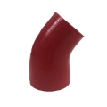 Red 45 Degree 3" to 4" Silicone hose Coupler 4 layer polyester