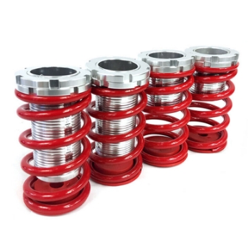 Red/Silver 95-99 Mitsubishi Eclipse Coilover Lowering Spring Kits Adj. High/Low
