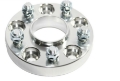 Picture of Silver Hub Centric Wheel Spacers 5x114.3,66.2 CB ,12X1.25,1 Inch 25mm