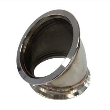 Universal 4" I.D. 4.76" O.D. V-band 45 Degree Elbow Conversion Adapter