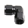 Universal 8AN to AN8 Female 90 Degree Swivel Fuel Oil Gas Line Fitting Black