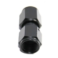 Universal AN6 Female to 6AN Female 0 Degree Flare Swivel Fitting Adapter Black