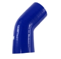 Universal Blue Silicone 2.25" to 2.25" Coupler 45 Degree Angled Elbow Hose 4-Ply