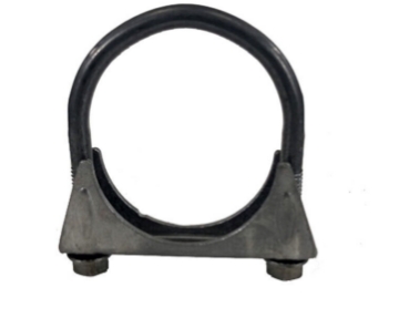 Picture of Universal Mild Steel Saddle U-Bolt Muffler / Exhaust Clamp, 2.5 Inch